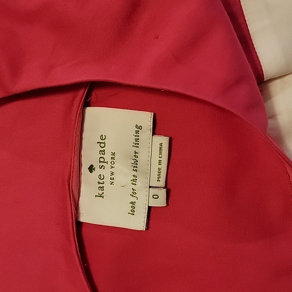 💜Cute Kate Spade Dress w/ Low Back and Broad Pink/White Striped Skirt. - Picture 7 of 8